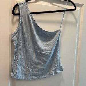 Sugarlips One-Shoulder Light Blue Camisole